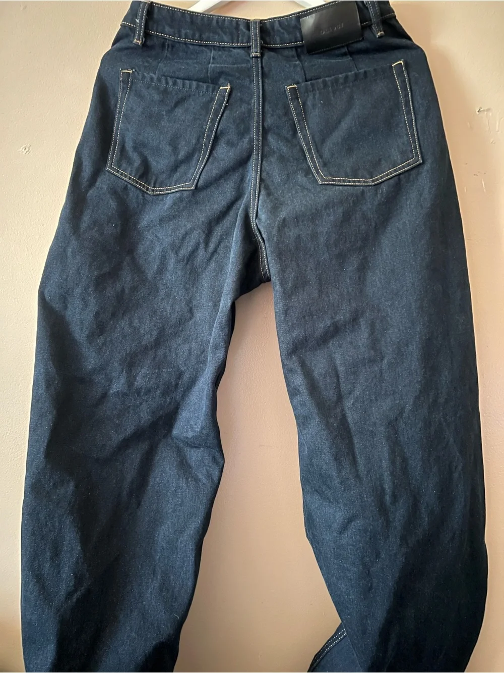Dl1961 barrel Dark Indigo Wide-Leg Jeans citizens of humanity agolde mother ruti